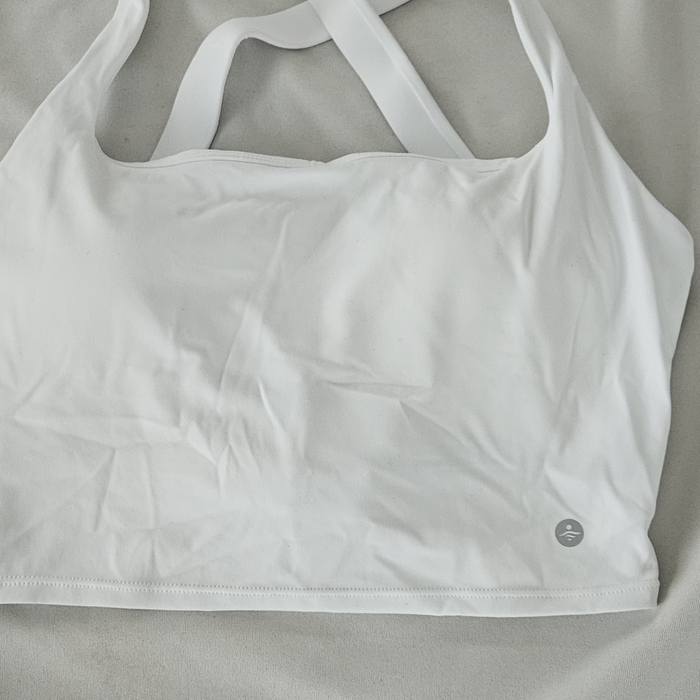 HALARA White Strappy Tank M